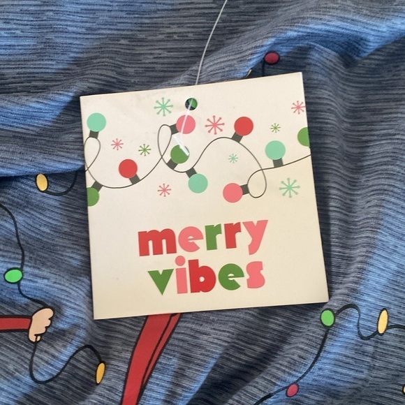 Jaclyn Intimates NWT Christmas Lights Santa Elf Sleep Night Shirt Size Small - Picture 6 of 7